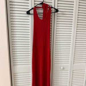 SHEIN Vibrant Red Maxi Dress